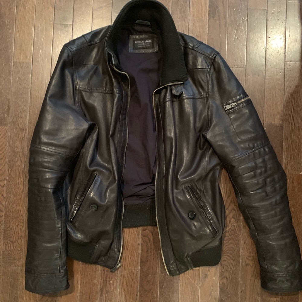 Rogue State Black Leather Jacket